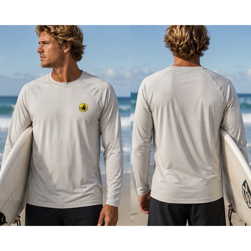 Body Glove Dri Motion Base Layer Solid Off White Long Sleeve 50+ UPF Size XXL